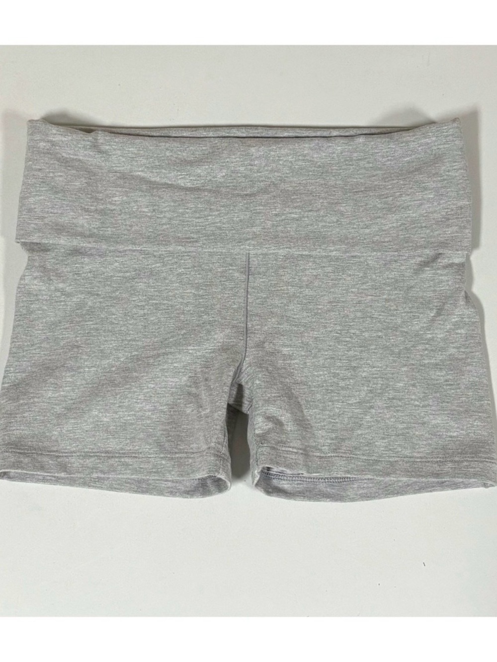 Victoria’s Secret Heather Gray Grey Solid Y2K Fold Over Shorts Bottoms Size XS 🩶